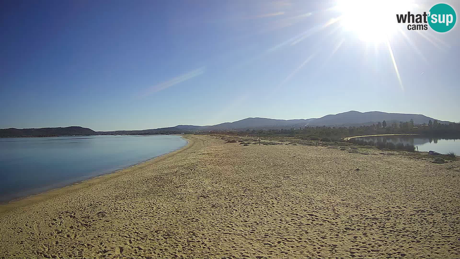 Olbia spletna kamera plaža Le Saline – Sardinija – Italija