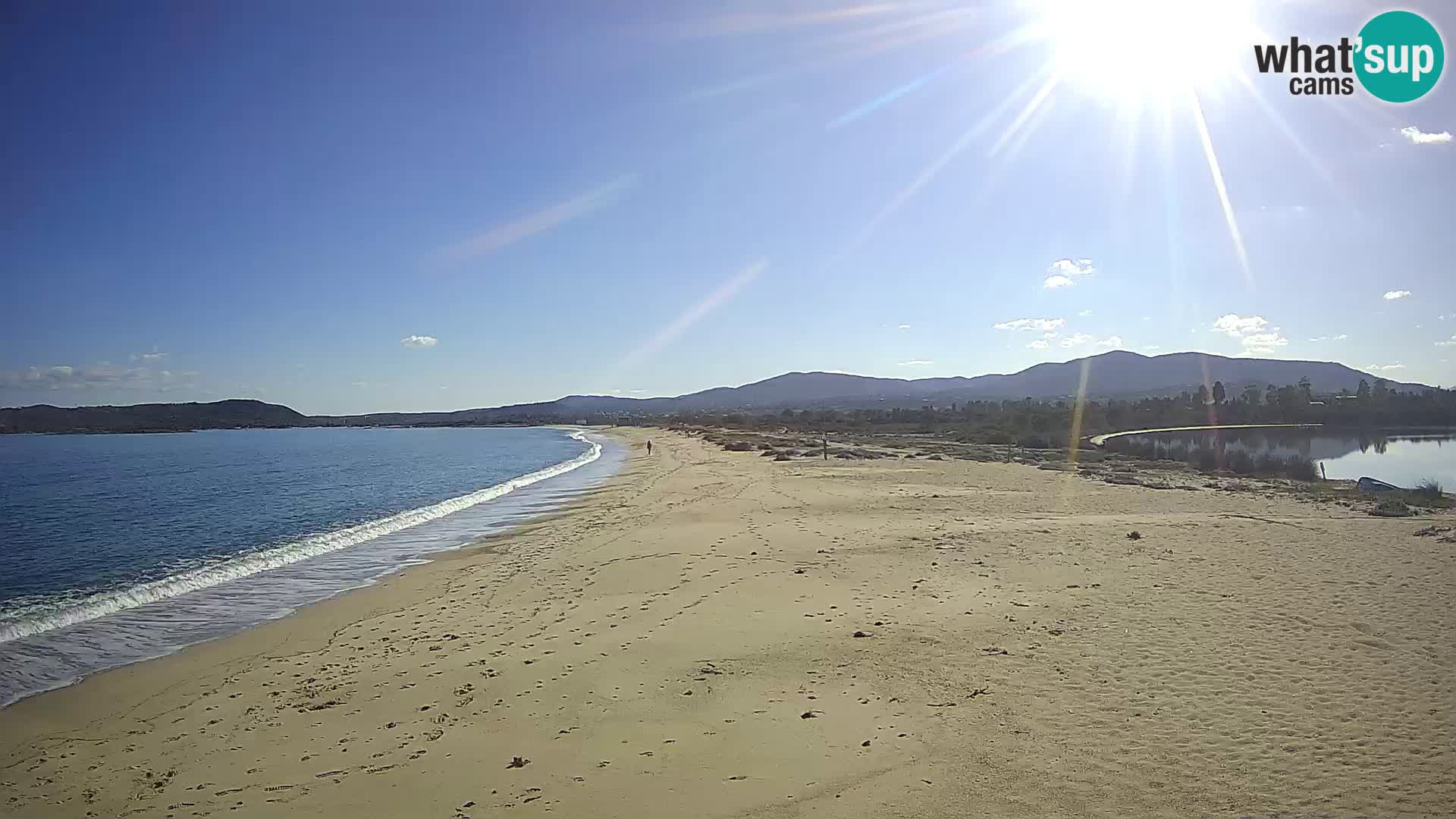 Olbia spletna kamera plaža Le Saline – Sardinija – Italija