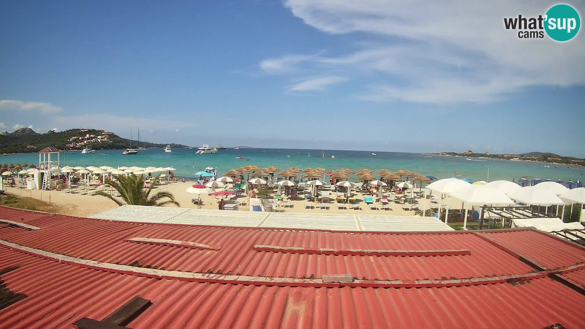 Webcam plage de Marinella – Porto Rotondo livecam Olbia – Sardaigne