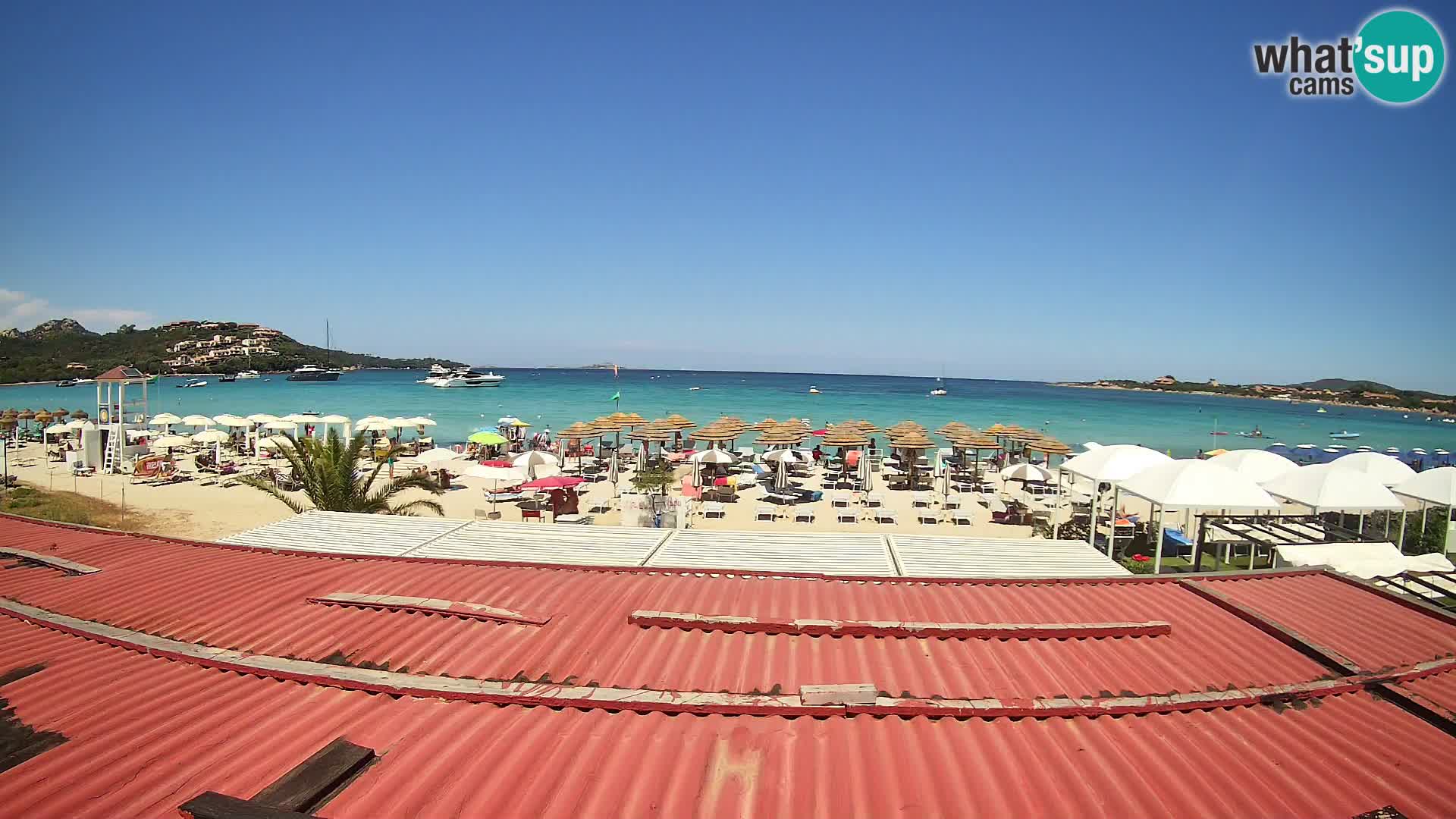 Webcam plage de Marinella – Porto Rotondo livecam Olbia – Sardaigne