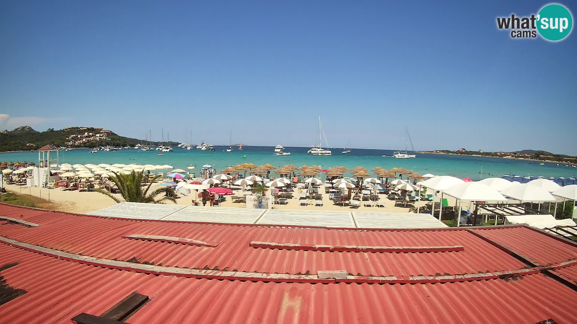 Webcam plage de Marinella – Porto Rotondo livecam Olbia – Sardaigne