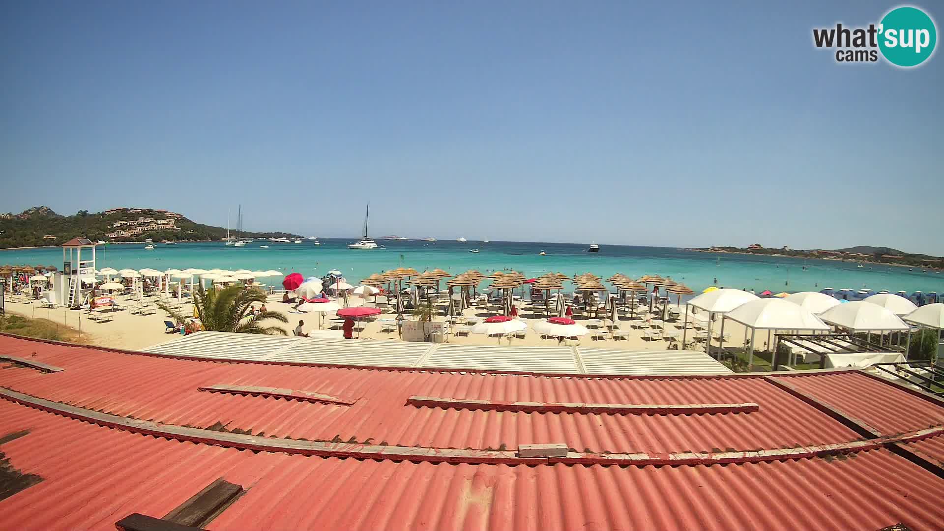 Webcam plage de Marinella – Porto Rotondo livecam Olbia – Sardaigne