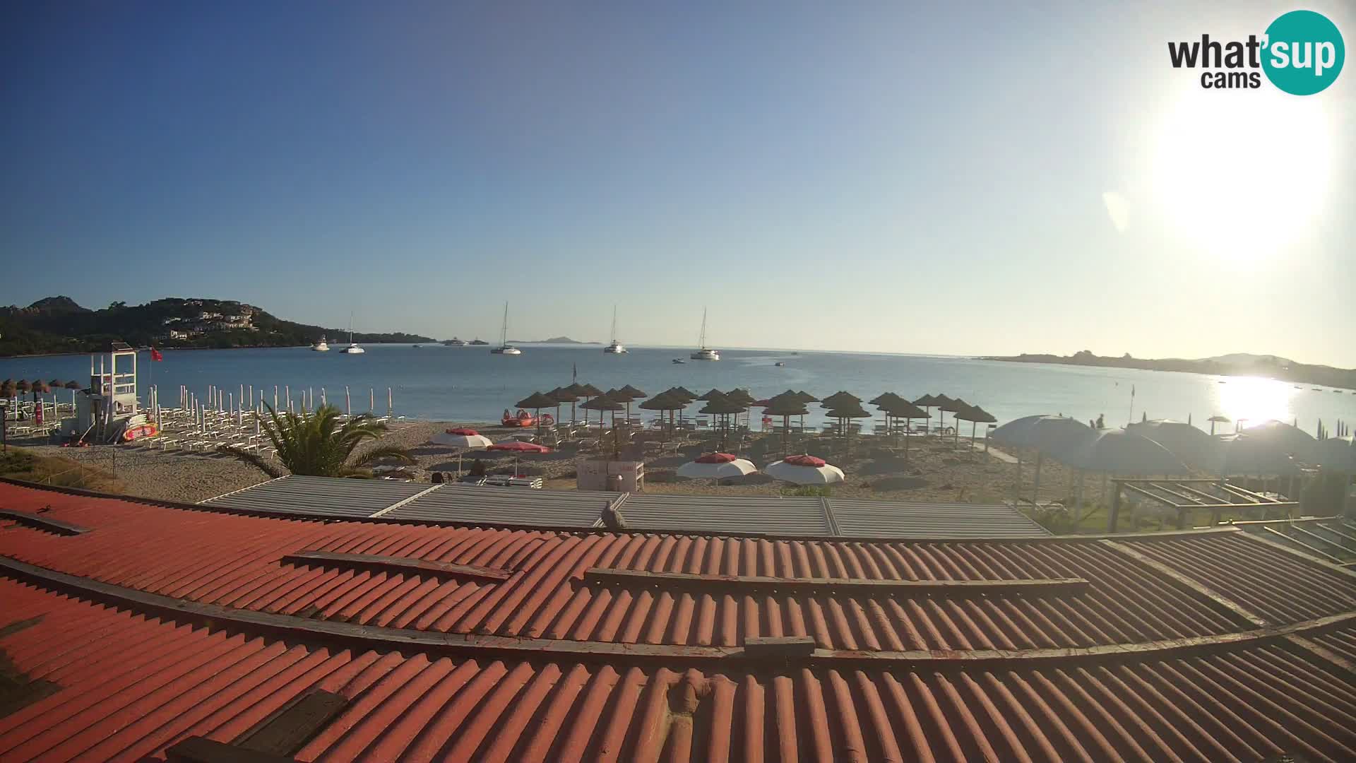Webcam plage de Marinella – Porto Rotondo livecam Olbia – Sardaigne