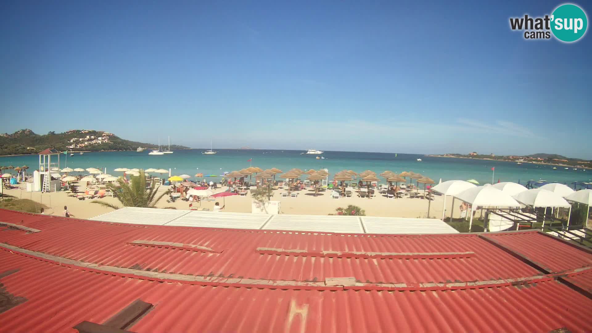 Webcam plage de Marinella – Porto Rotondo livecam Olbia – Sardaigne