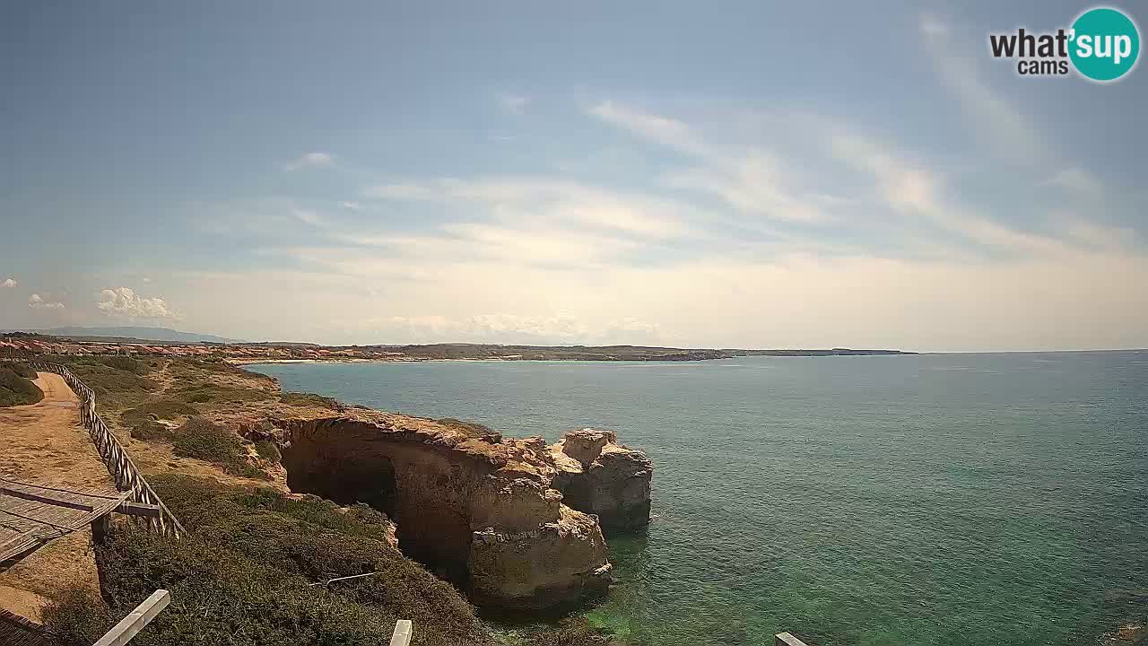 Live Webcam Putzu Idu beach – Arco di S’Architteddu – Oristano livecam Sardinia – Italy