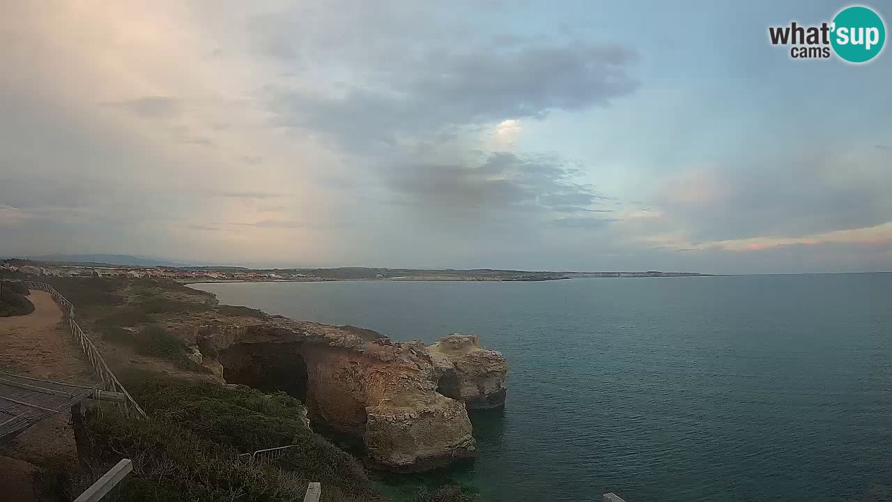 Live Webcam Putzu Idu Strand – Arco di S’Architteddu – Oristano livecam Sardinien – Italien