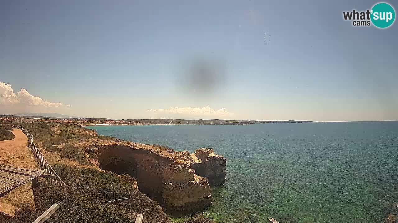 Live Webcam Putzu Idu Strand – Arco di S’Architteddu – Oristano livecam Sardinien – Italien