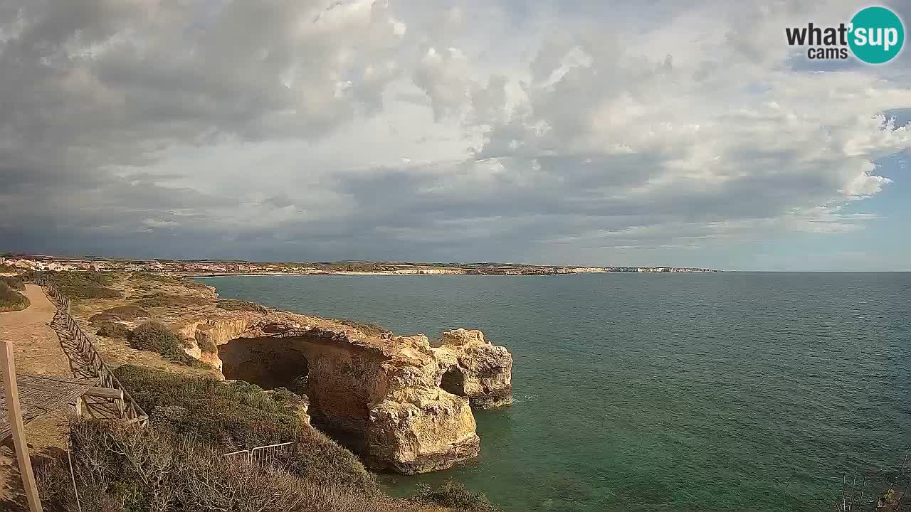 Live Webcam Putzu Idu beach – Arco di S’Architteddu – Oristano livecam Sardinia – Italy
