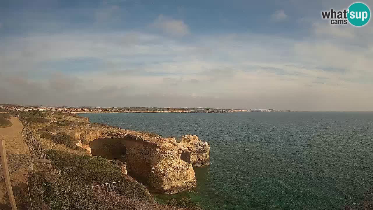 Live Webcam Putzu Idu beach – Arco di S’Architteddu – Oristano livecam Sardinia – Italy