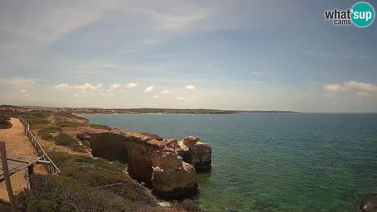 Live Webcam Putzu Idu beach – Arco di S’Architteddu – Oristano livecam Cerdeña – Italia