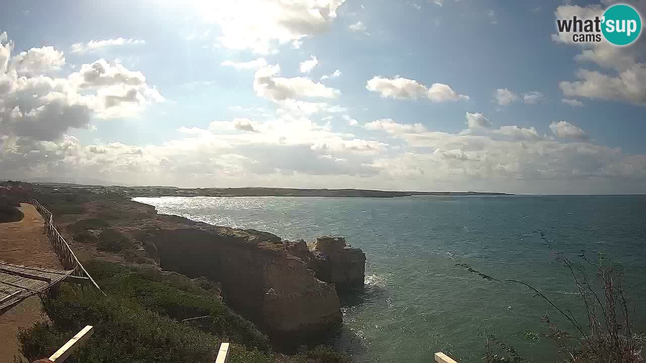 Live Webcam Putzu Idu beach – Arco di S’Architteddu – Oristano livecam Sardinia – Italy