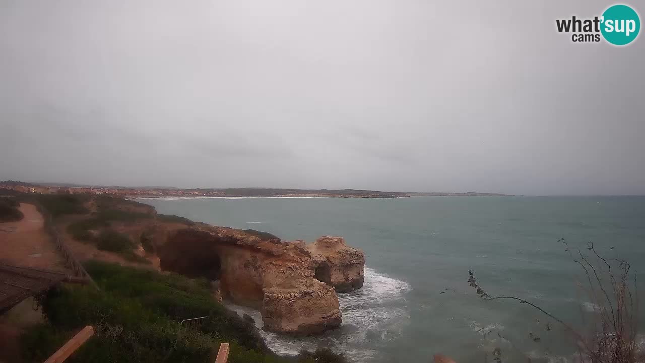 Live Webcam Putzu Idu beach – Arco di S’Architteddu – Oristano livecam Cerdeña – Italia