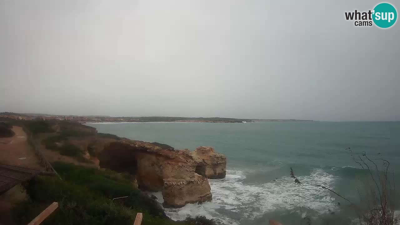 Live Webcam Putzu Idu beach – Arco di S’Architteddu – Oristano livecam Cerdeña – Italia