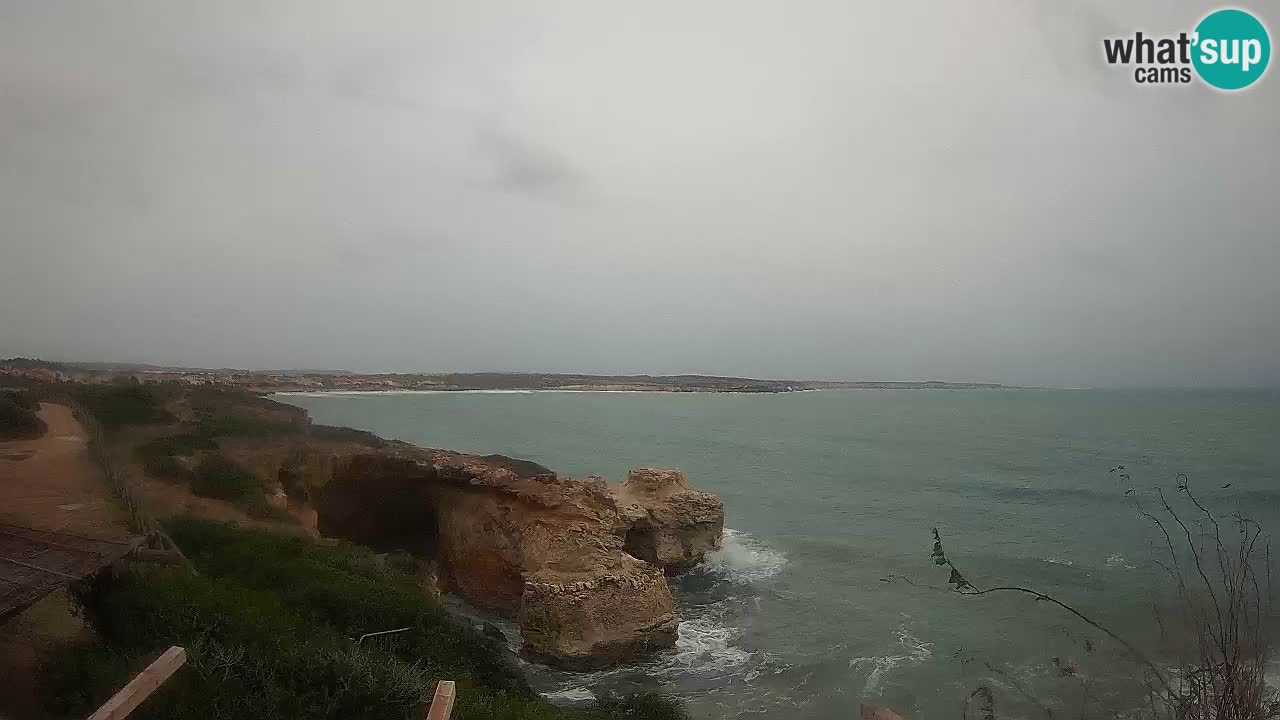 Live Webcam Putzu Idu beach – Arco di S’Architteddu – Oristano livecam Cerdeña – Italia