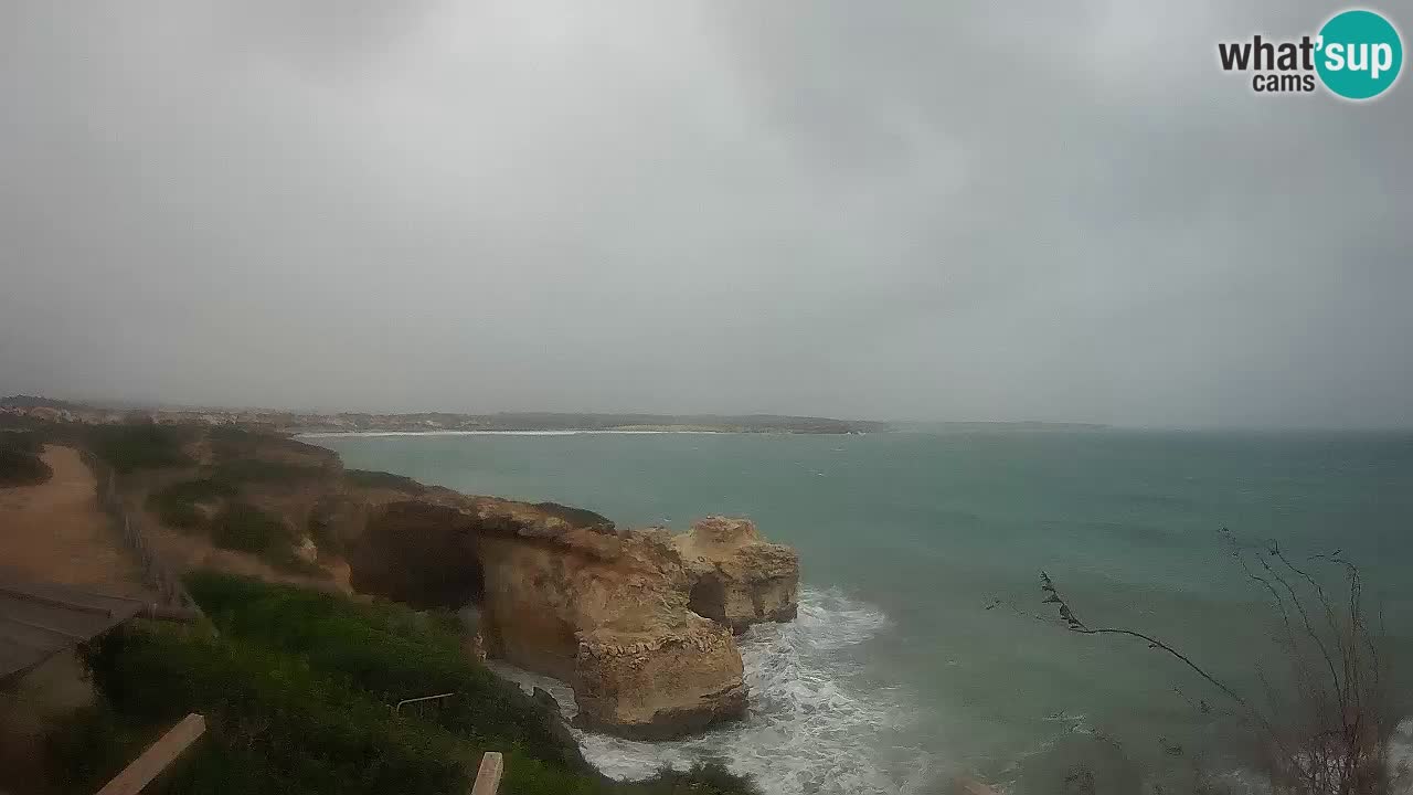 Live Webcam Putzu Idu beach – Arco di S’Architteddu – Oristano livecam Cerdeña – Italia