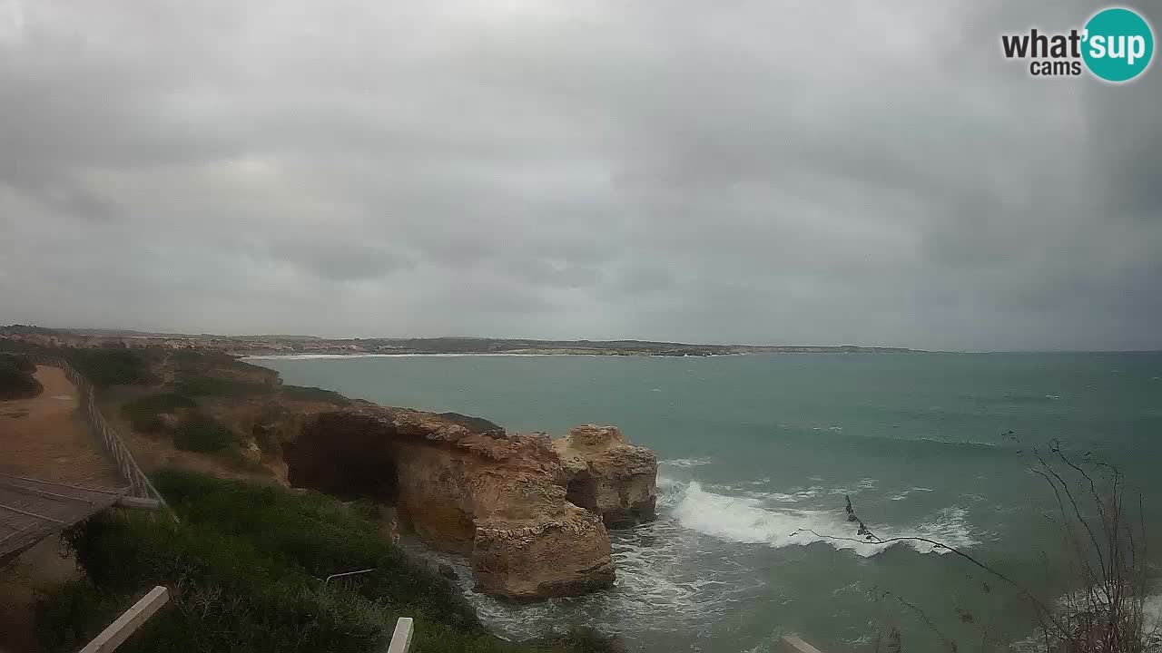 Live Webcam Putzu Idu Strand – Arco di S’Architteddu – Oristano livecam Sardinien – Italien