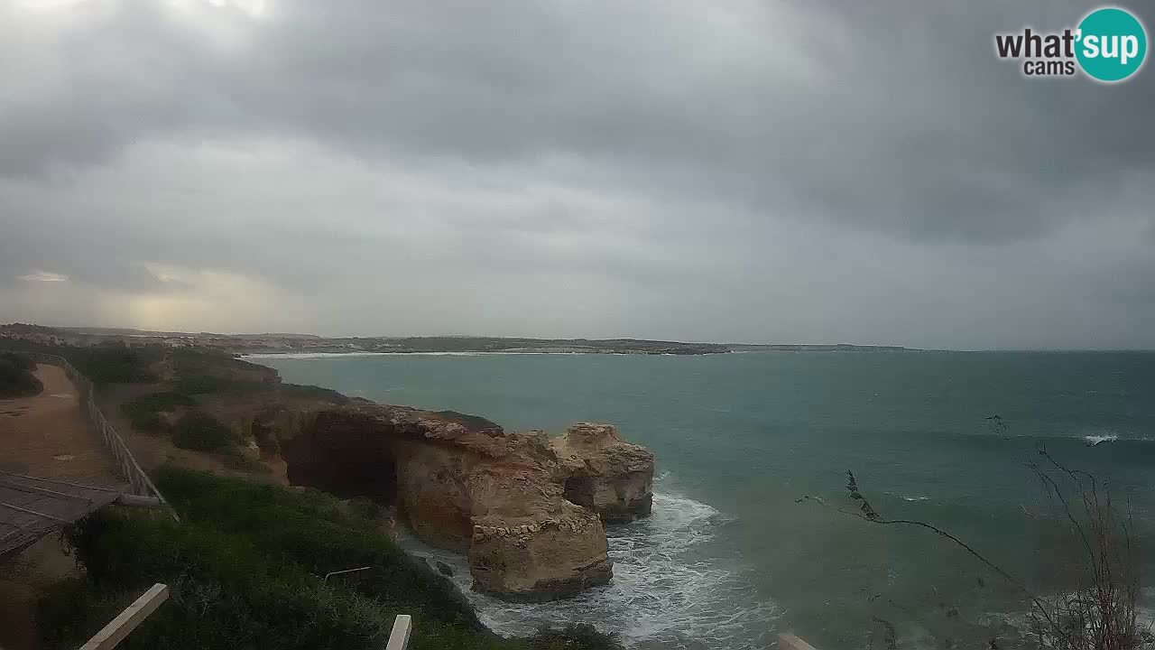 Live Webcam Putzu Idu beach – Arco di S’Architteddu – Oristano livecam Cerdeña – Italia