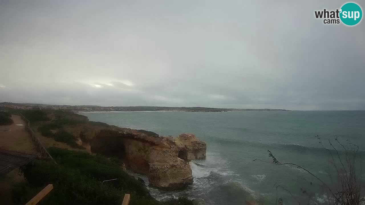 Live Webcam Putzu Idu Strand – Arco di S’Architteddu – Oristano livecam Sardinien – Italien