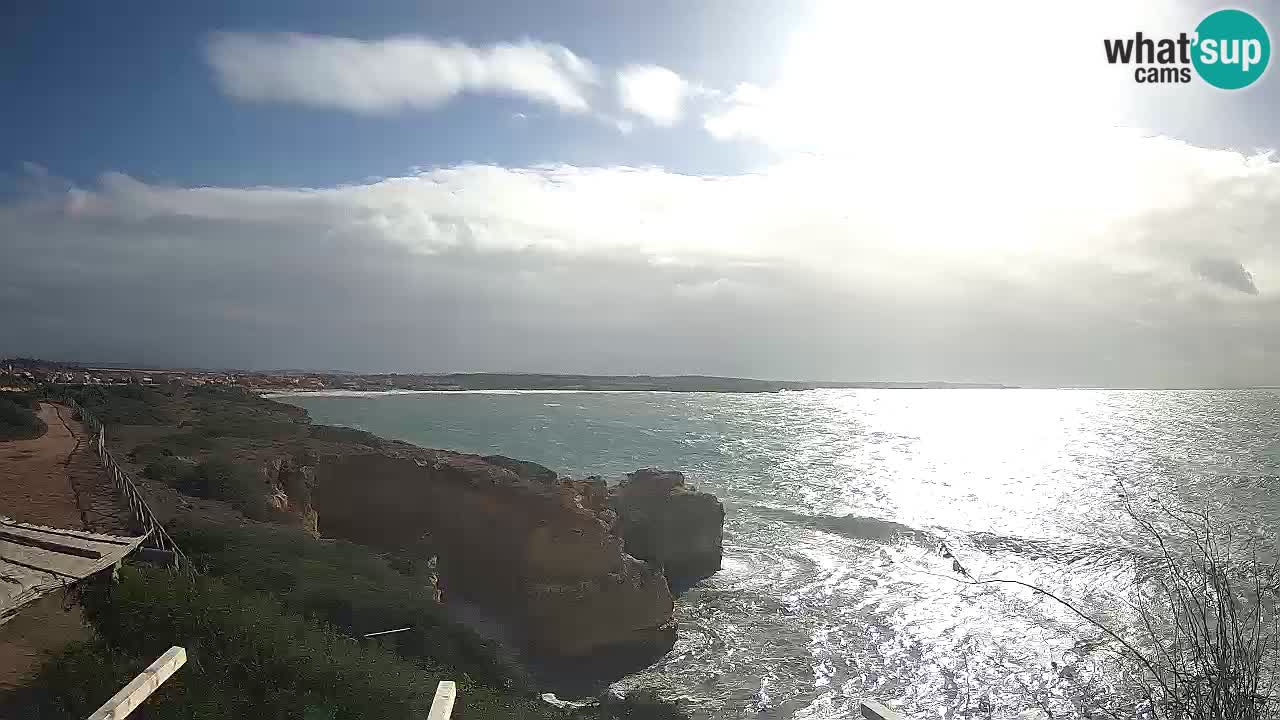 Live Webcam Putzu Idu Strand – Arco di S’Architteddu – Oristano livecam Sardinien – Italien