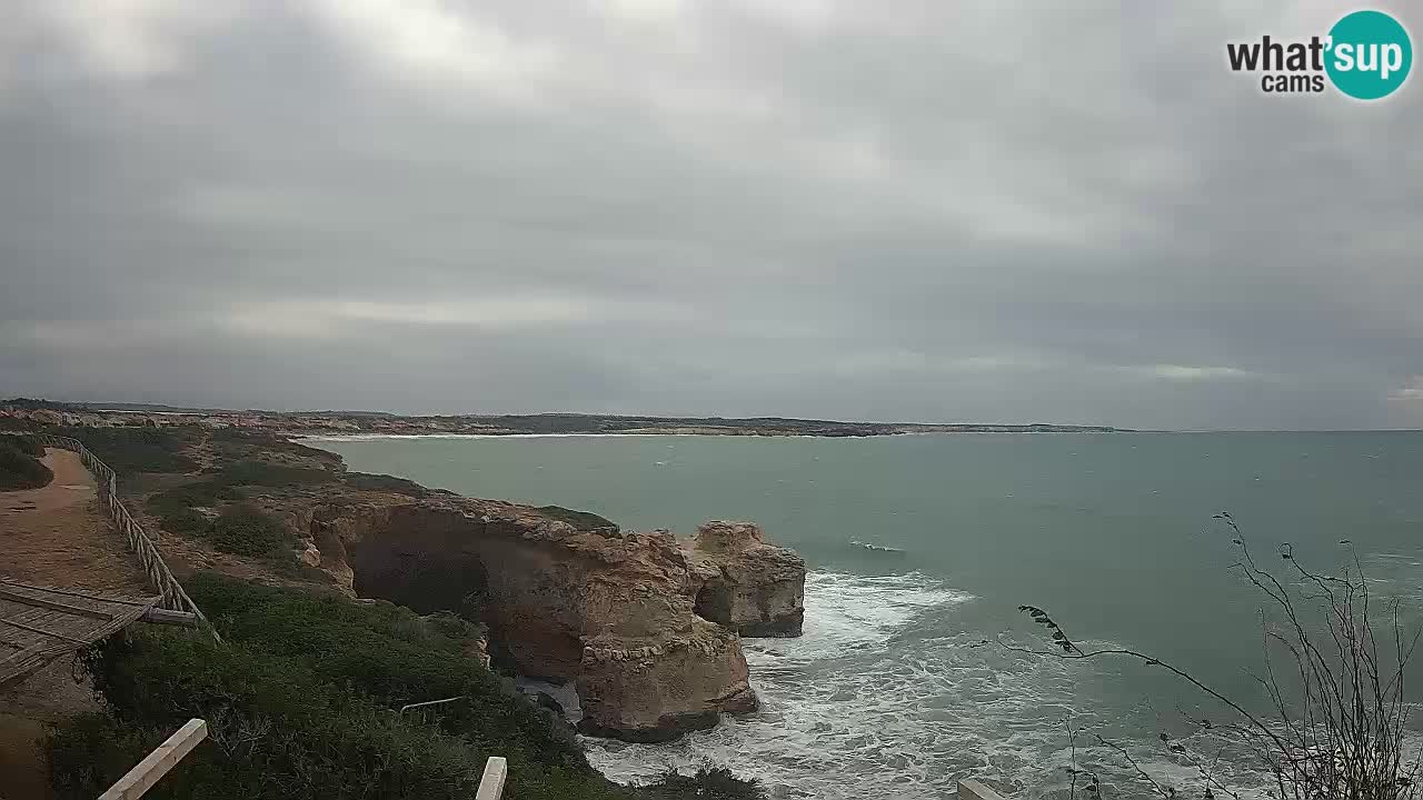 Live Webcam Putzu Idu beach – Arco di S’Architteddu – Oristano livecam Cerdeña – Italia