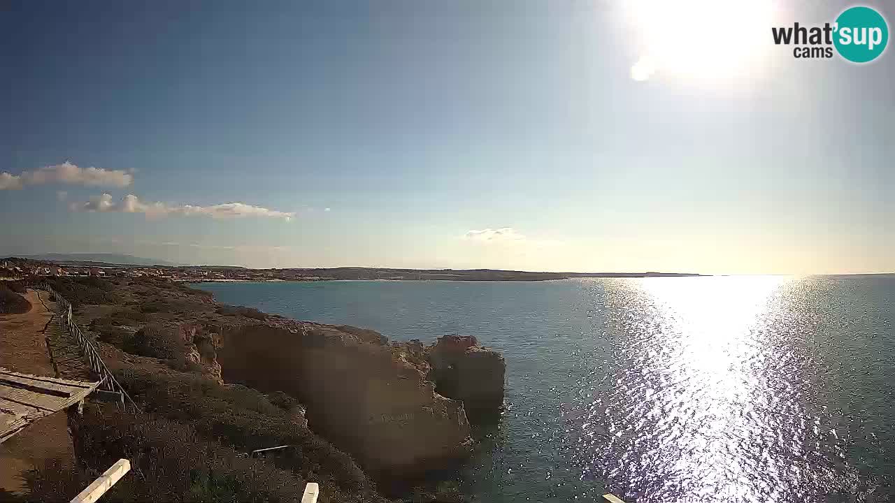 Spletna kamera v živo Plaža Putzu Idu – Arco di S’Architteddu – webcam Oristano Sardinija – Italija