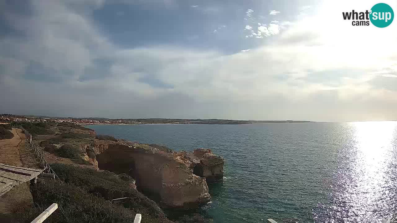 Live Webcam Putzu Idu Strand – Arco di S’Architteddu – Oristano livecam Sardinien – Italien