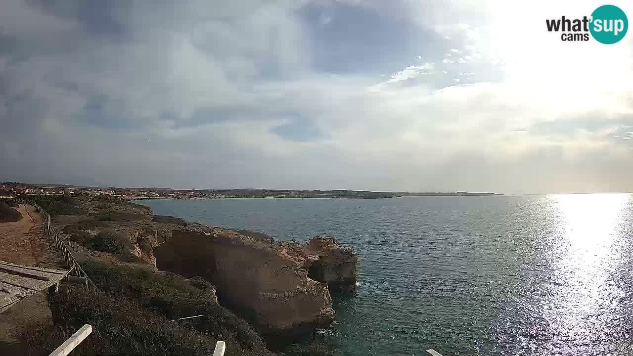 Live Webcam Putzu Idu Strand – Arco di S’Architteddu – Oristano livecam Sardinien – Italien