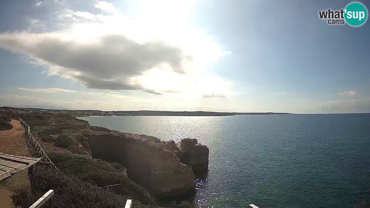 Live Webcam Putzu Idu beach – Arco di S’Architteddu – Oristano livecam Sardinia – Italy