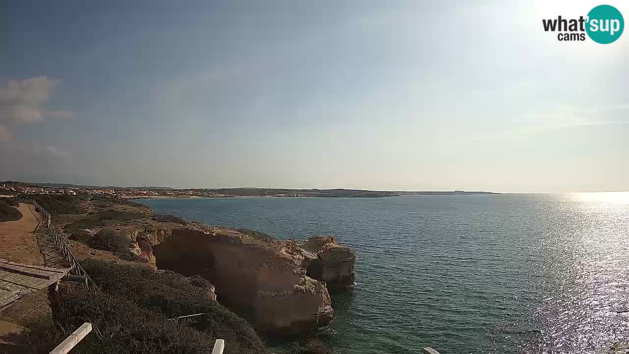 Live Webcam Putzu Idu beach – Arco di S’Architteddu – Oristano livecam Sardinia – Italy