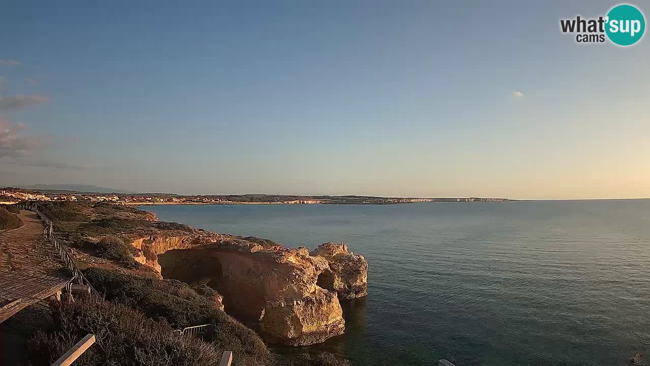 Live Webcam Putzu Idu Strand – Arco di S’Architteddu – Oristano livecam Sardinien – Italien