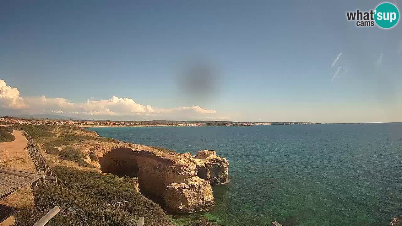 Live Webcam Putzu Idu beach – Arco di S’Architteddu – Oristano livecam Sardinia – Italy