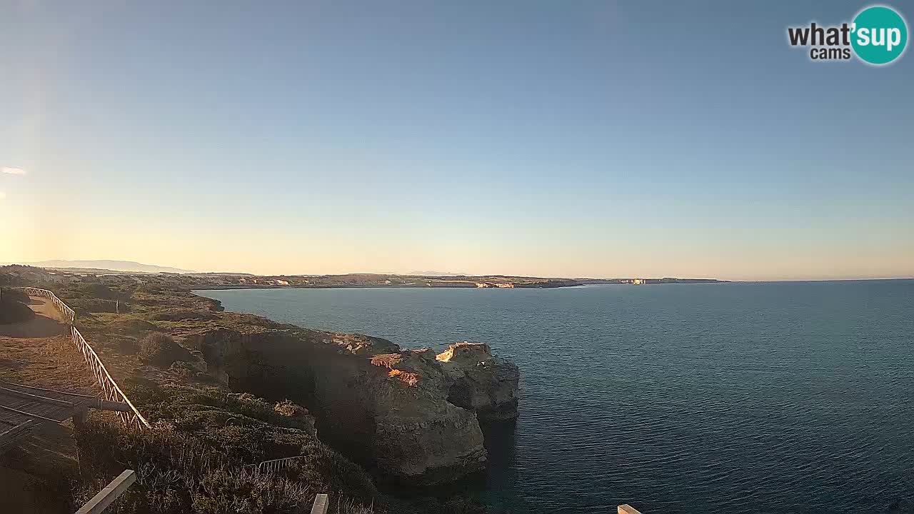 Live Webcam Putzu Idu beach – Arco di S’Architteddu – Oristano livecam Sardinia – Italy