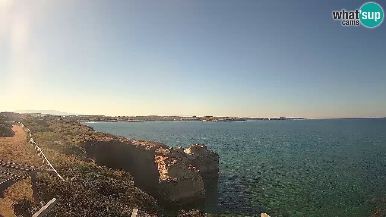 Live Webcam Putzu Idu beach – Arco di S’Architteddu – Oristano livecam Sardinia – Italy