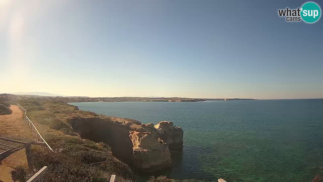 Live Webcam Putzu Idu beach – Arco di S’Architteddu – Oristano livecam Cerdeña – Italia