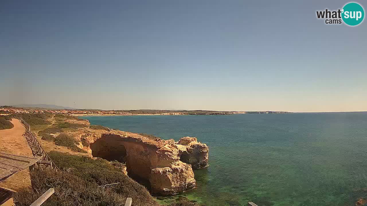 Live Webcam Putzu Idu beach – Arco di S’Architteddu – Oristano livecam Sardinia – Italy