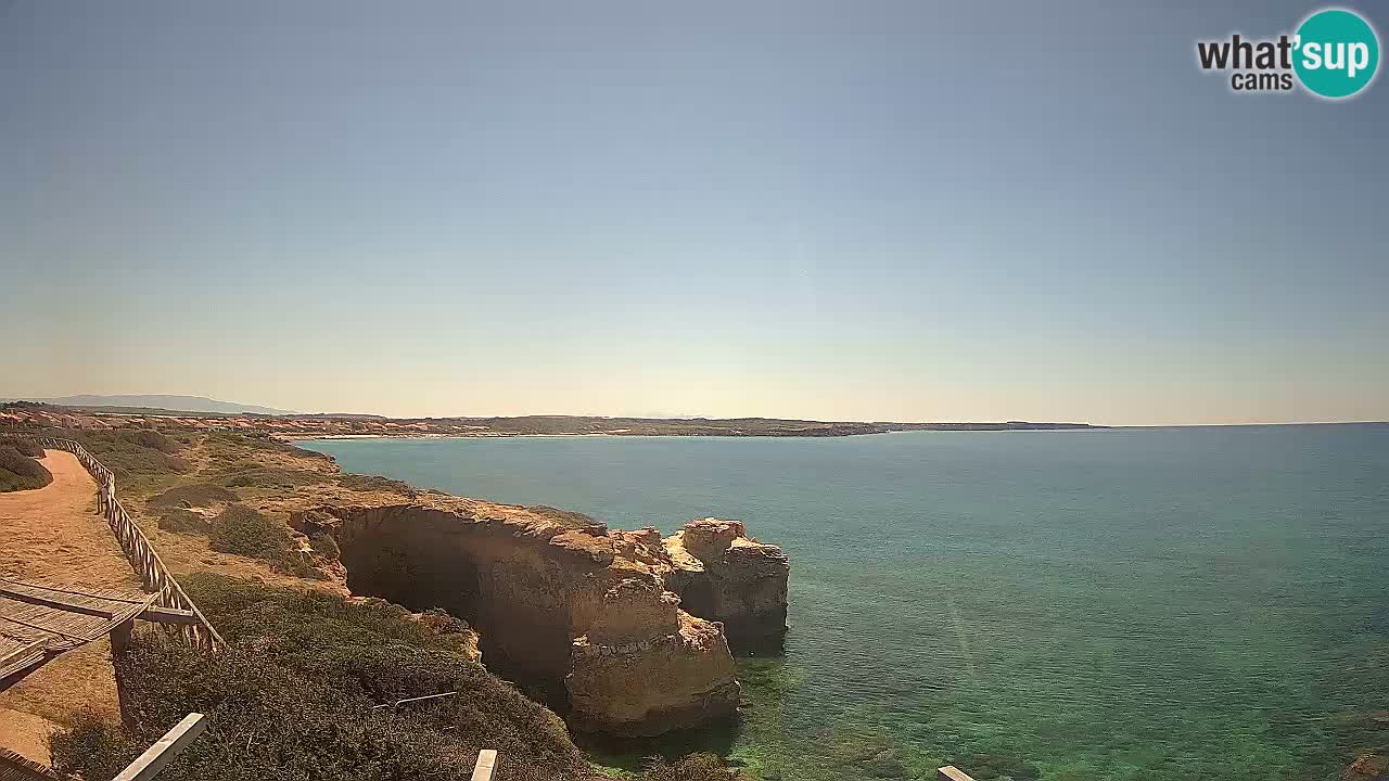 Live Webcam Putzu Idu beach – Arco di S’Architteddu – Oristano livecam Sardinia – Italy