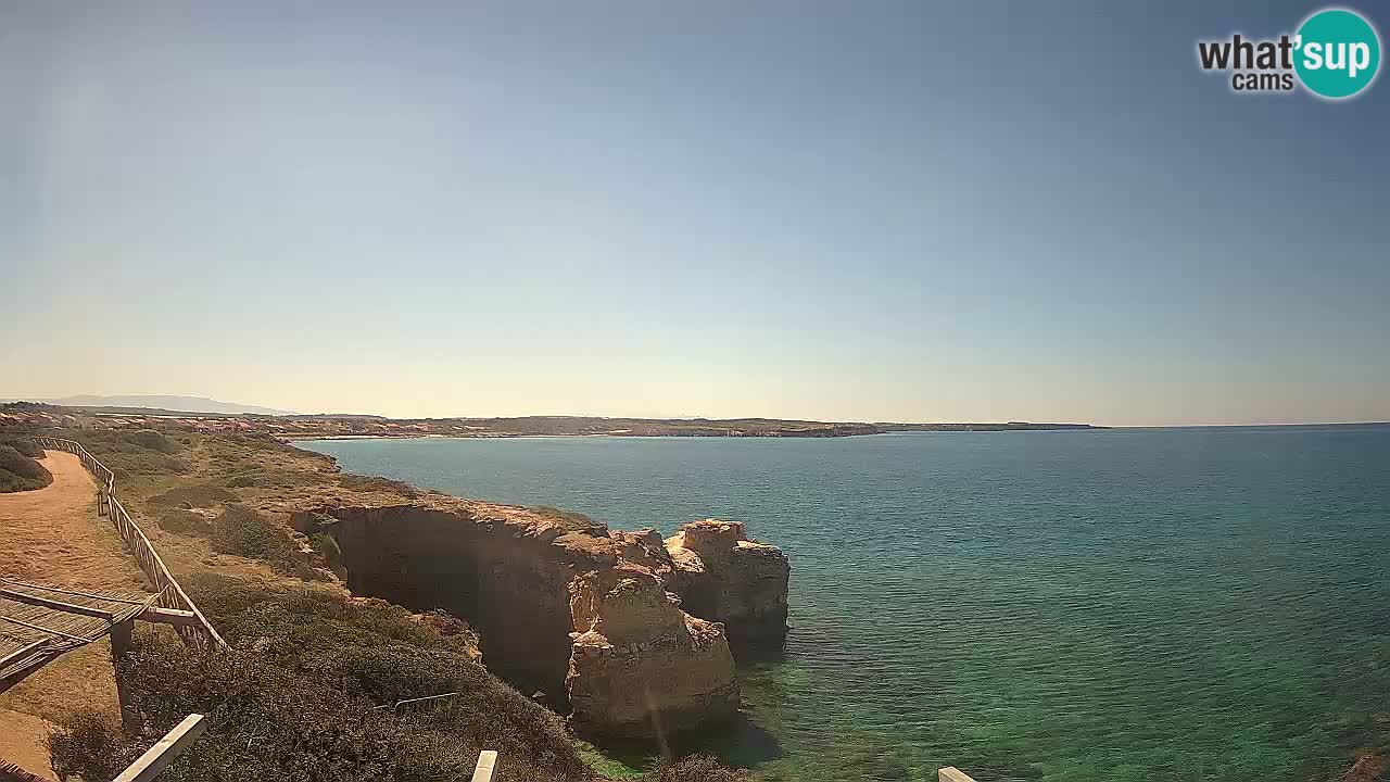 Live Webcam Putzu Idu beach – Arco di S’Architteddu – Oristano livecam Cerdeña – Italia