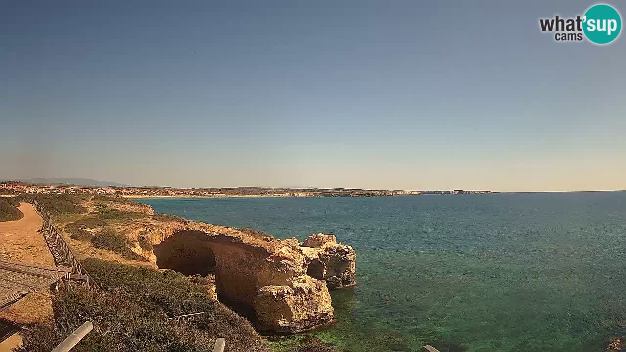 Live Webcam Putzu Idu Strand – Arco di S’Architteddu – Oristano livecam Sardinien – Italien