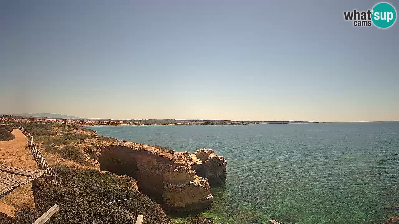 Live Webcam Putzu Idu Strand – Arco di S’Architteddu – Oristano livecam Sardinien – Italien