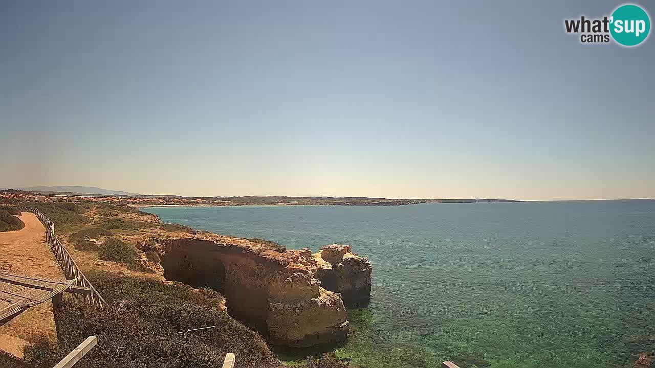 Live Webcam Putzu Idu beach – Arco di S’Architteddu – Oristano livecam Sardinia – Italy