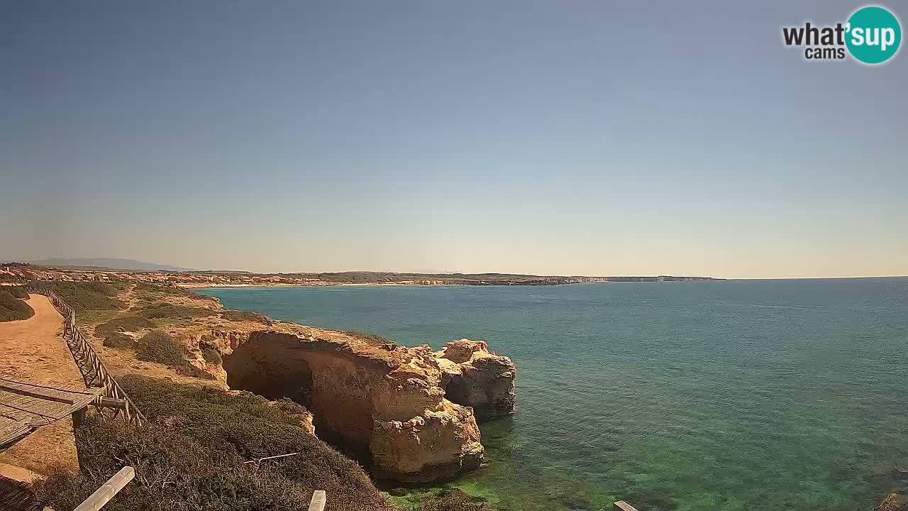 Live Webcam Putzu Idu Strand – Arco di S’Architteddu – Oristano livecam Sardinien – Italien