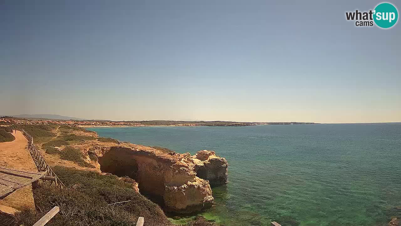 Live Webcam Putzu Idu Strand – Arco di S’Architteddu – Oristano livecam Sardinien – Italien