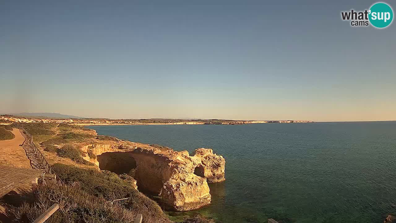 Live Webcam Putzu Idu beach – Arco di S’Architteddu – Oristano livecam Sardinia – Italy