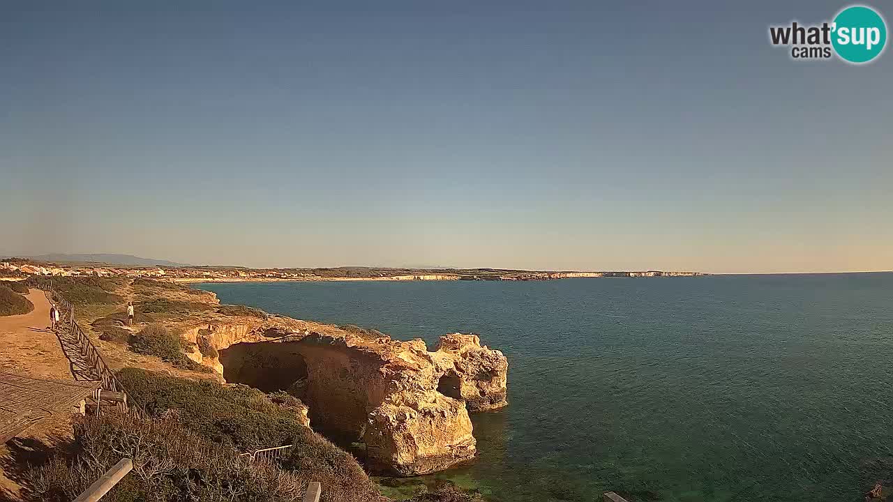 Live Webcam Putzu Idu Strand – Arco di S’Architteddu – Oristano livecam Sardinien – Italien