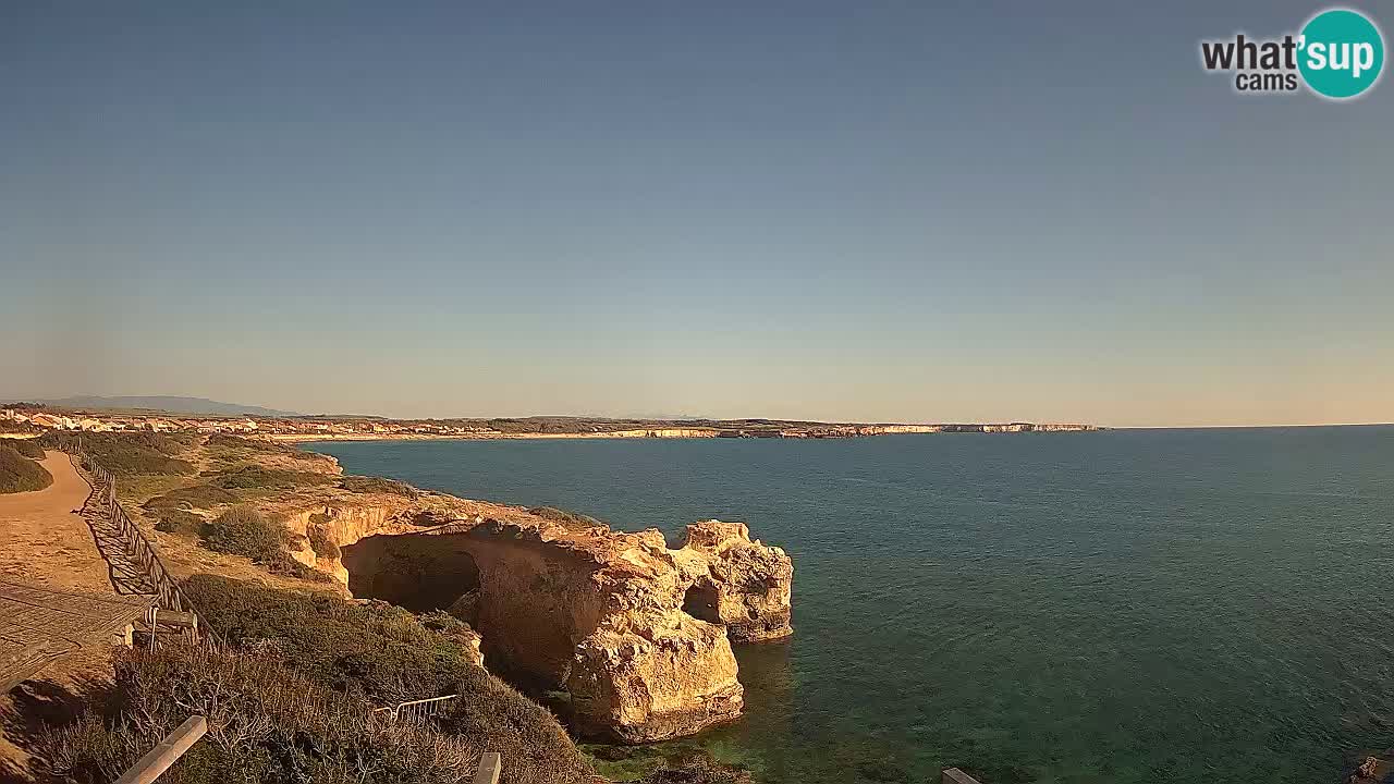 Live Webcam Putzu Idu beach – Arco di S’Architteddu – Oristano livecam Sardinia – Italy