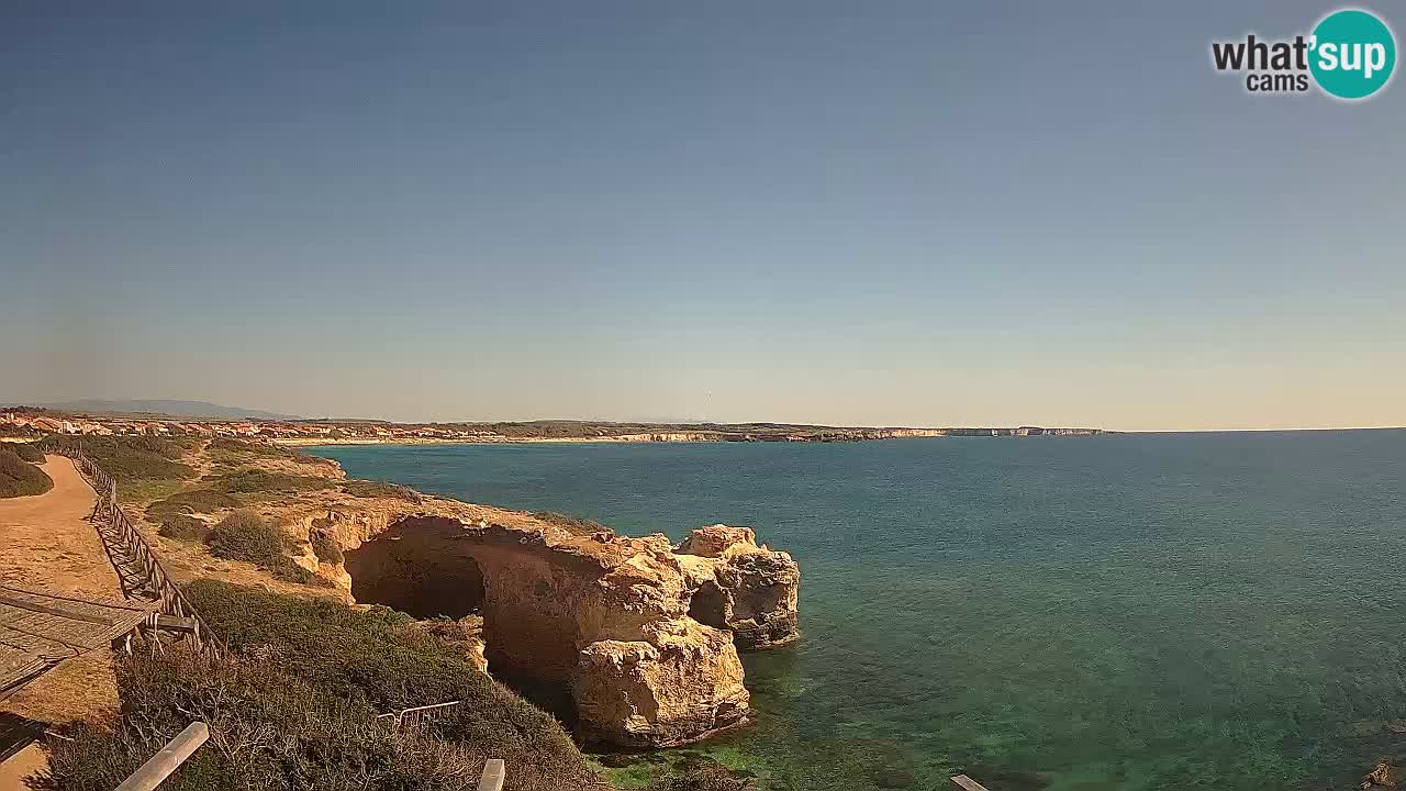 Live Webcam Putzu Idu Strand – Arco di S’Architteddu – Oristano livecam Sardinien – Italien