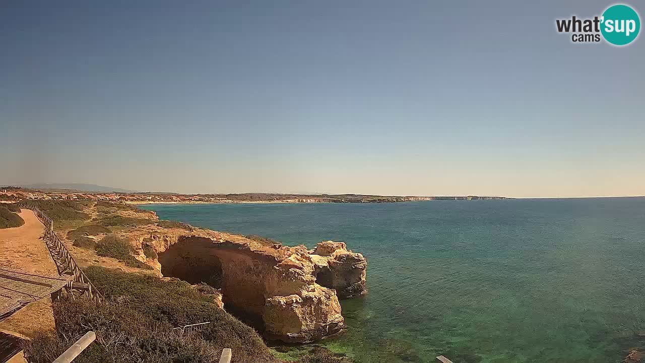 Live Webcam Putzu Idu beach – Arco di S’Architteddu – Oristano livecam Sardinia – Italy