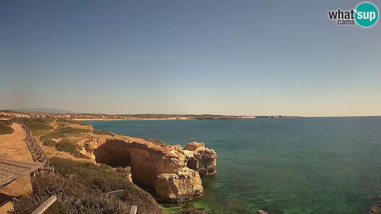 Live Webcam Putzu Idu beach – Arco di S’Architteddu – Oristano livecam Cerdeña – Italia