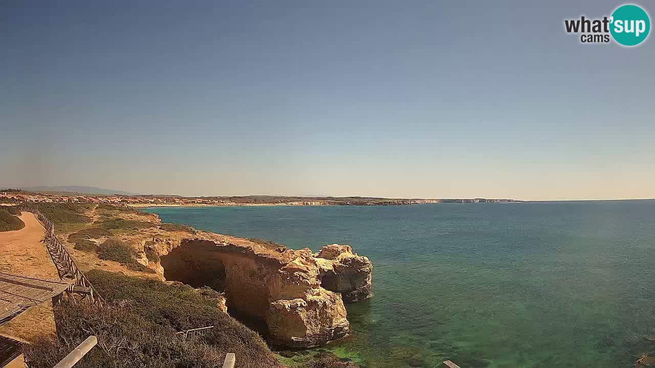 Live Webcam Putzu Idu Strand – Arco di S’Architteddu – Oristano livecam Sardinien – Italien