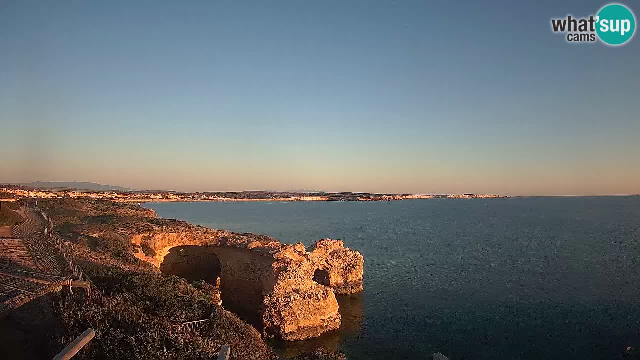 Live Webcam Putzu Idu beach – Arco di S’Architteddu – Oristano livecam Sardinia – Italy